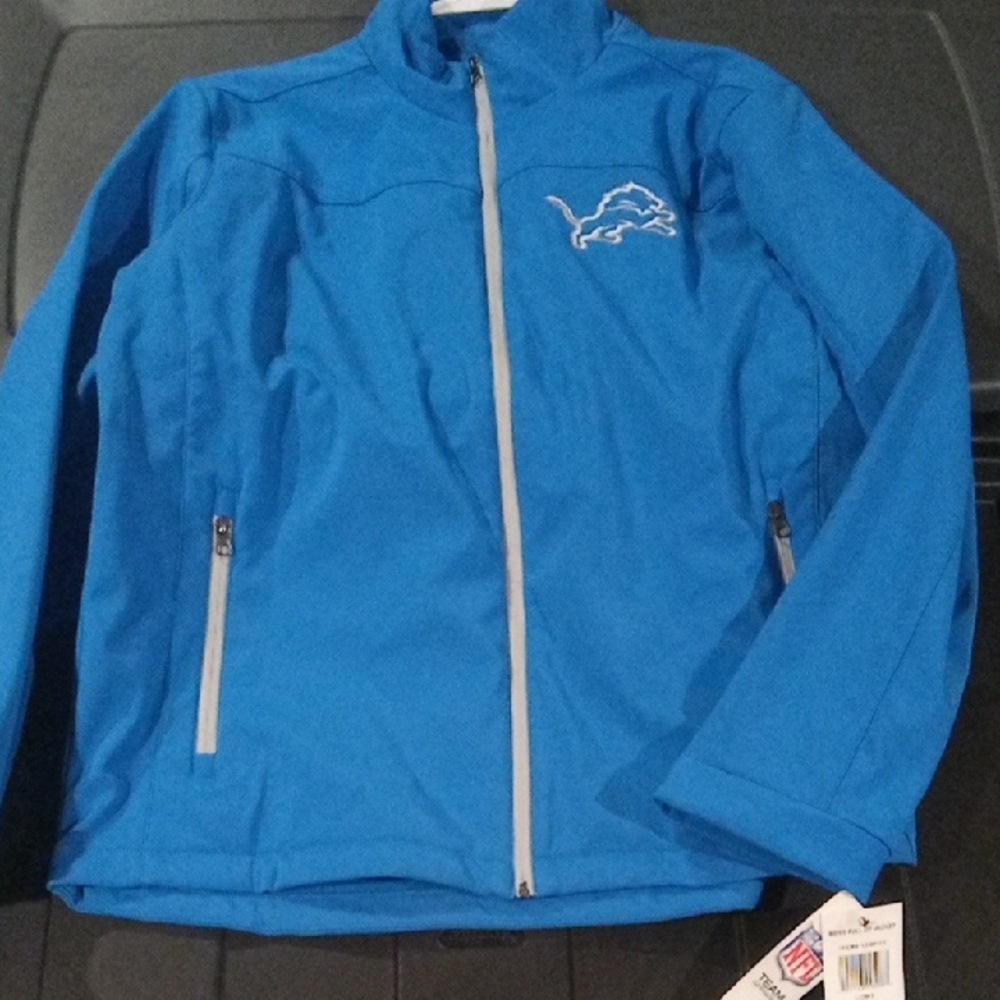 Blue Detroit Lions Jacket
